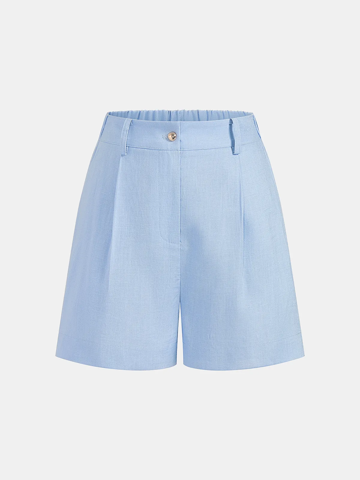 Tencel Blend Halter Buttoned Vest & Shorts Set sold by COMMENSE product image thumbnail 4