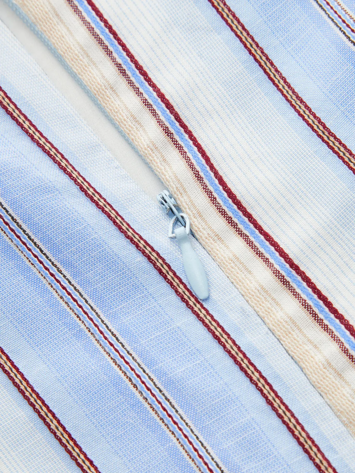 Striped Halter Cotton Blend Mini Dress sold by COMMENSE product image thumbnail 4