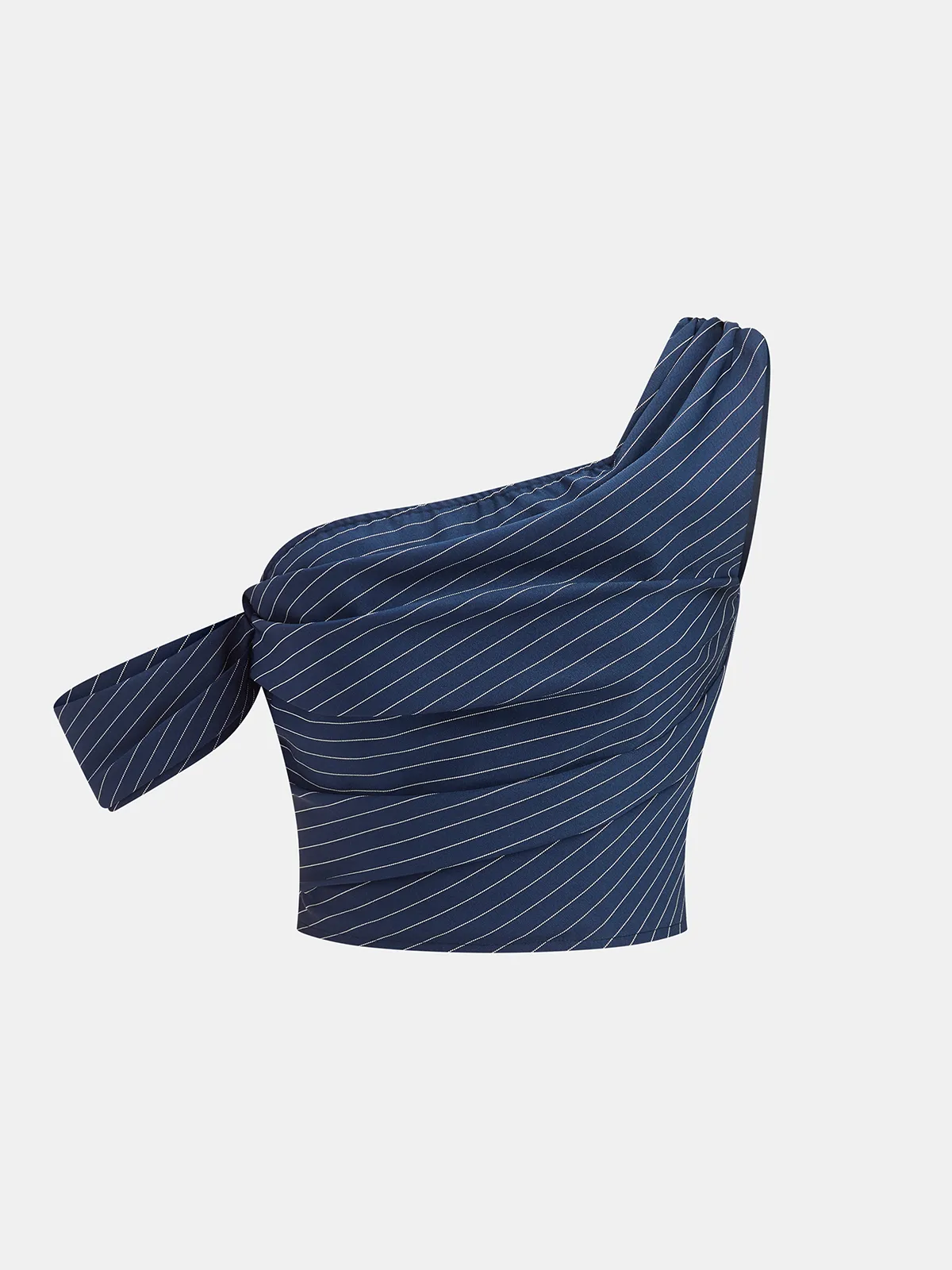 One-Shoulder Striped Top & Pants Set sold by COMMENSE product image thumbnail 2