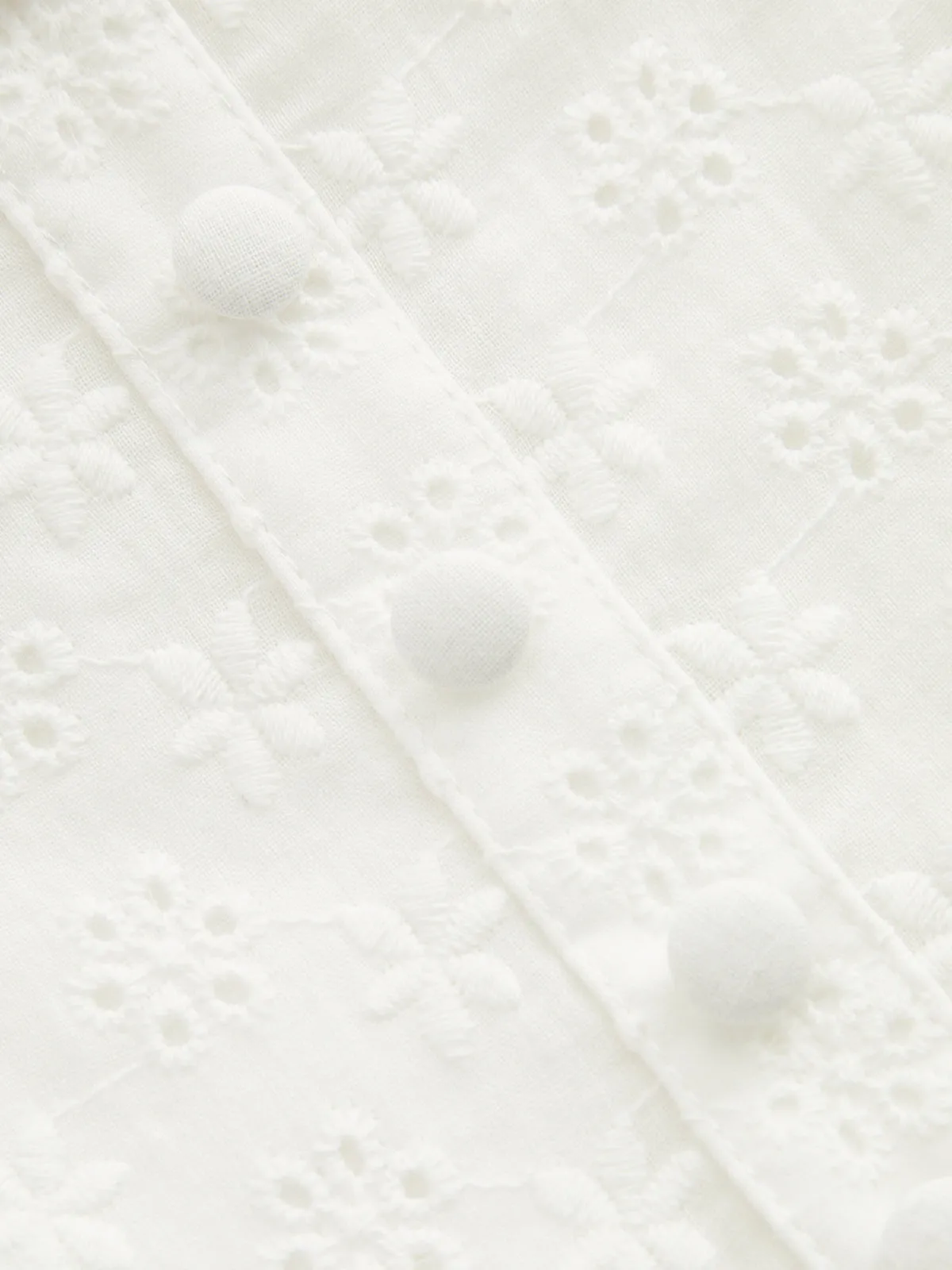 Cotton Eyelet Embroidered Lace Mini Dress sold by COMMENSE product image thumbnail 5