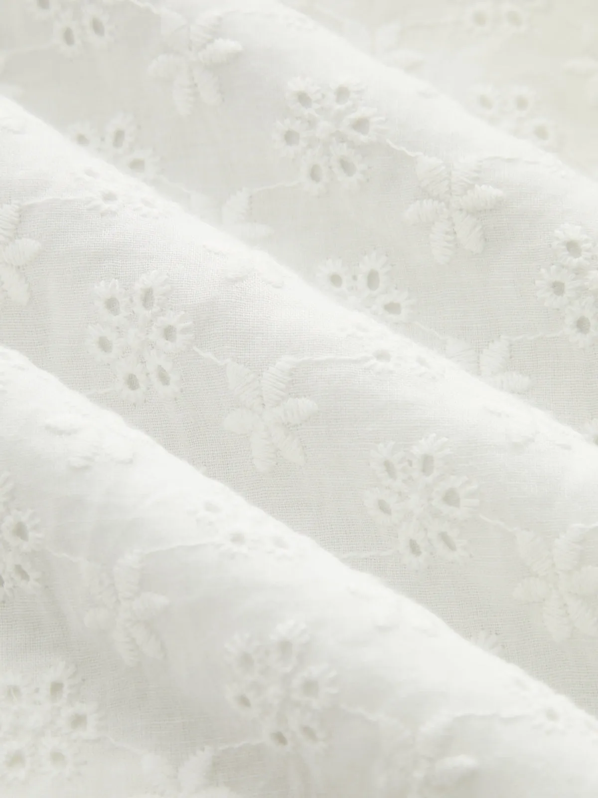 Cotton Eyelet Embroidered Lace Mini Dress sold by COMMENSE product image thumbnail 4