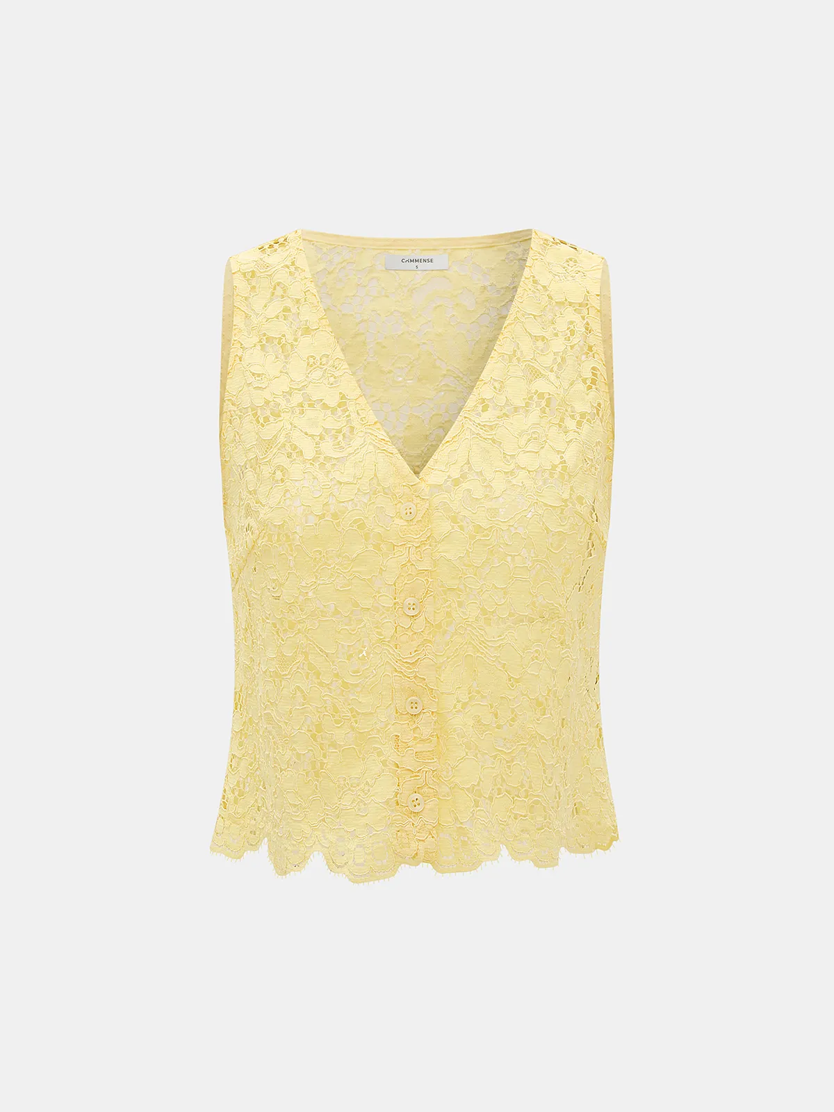 Lace Sleeveless Top & Shorts Set sold by COMMENSE product image thumbnail 3