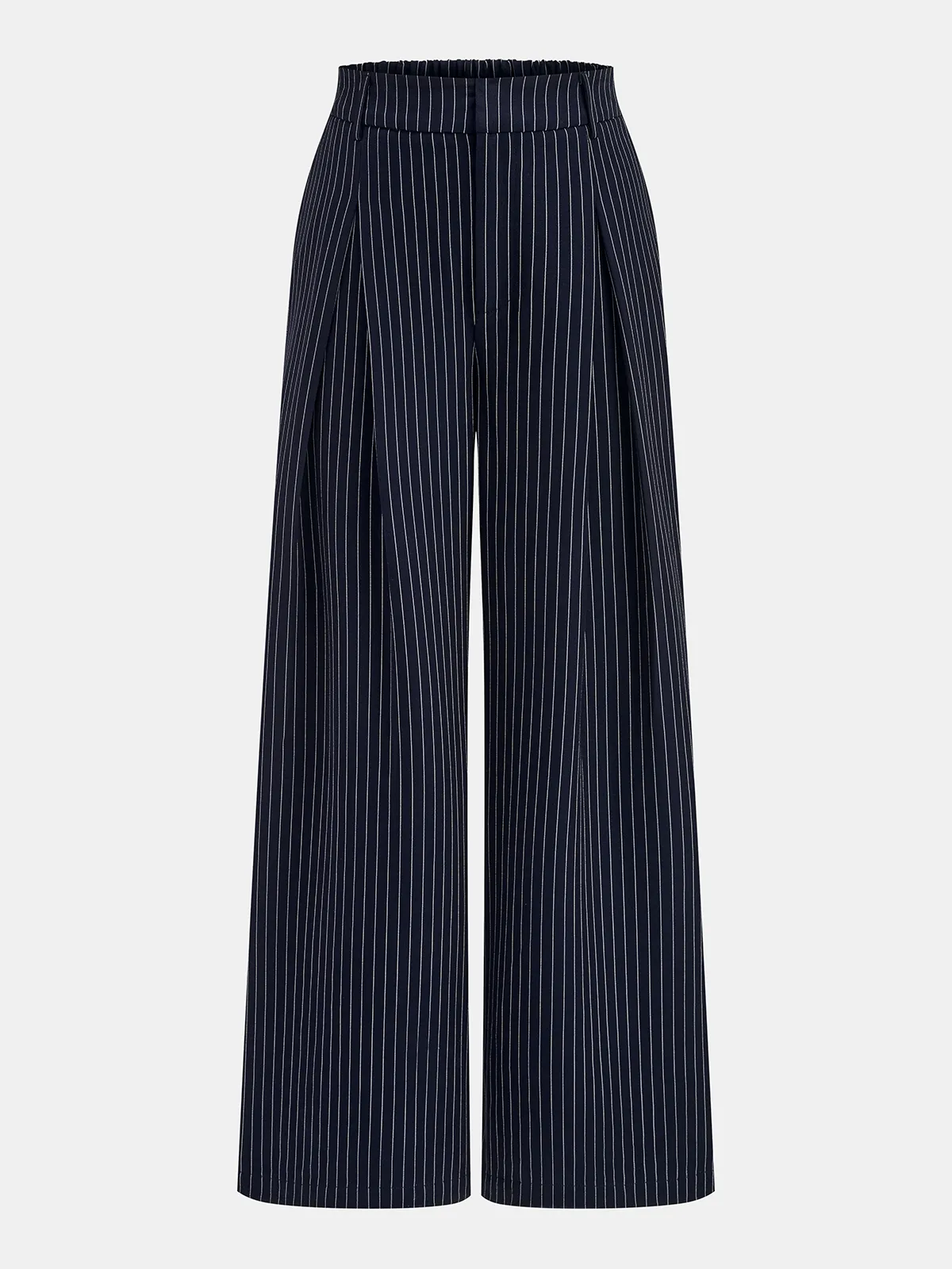 Pinstripe Wrap Tie Top & Pants Set sold by COMMENSE product image thumbnail 4