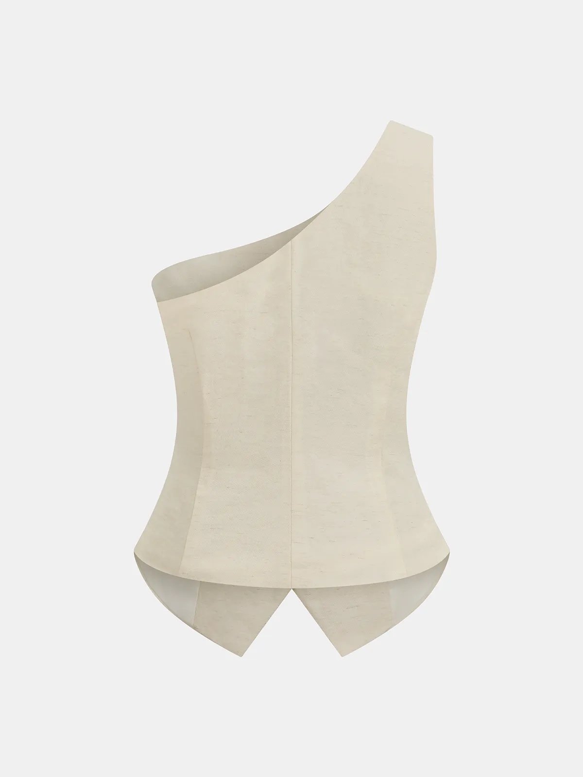 One Shoulder Metal Button Vest & Pants Set sold by COMMENSE product image thumbnail 3