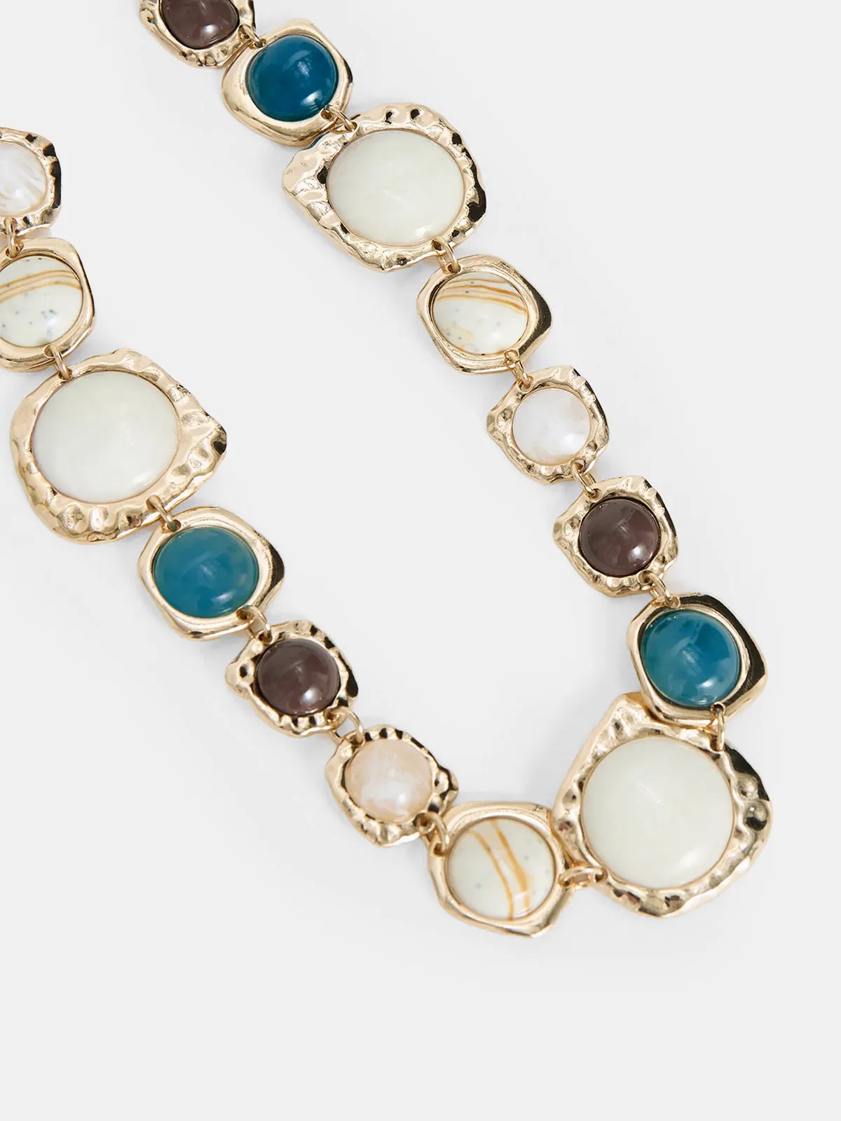 Multi Stone Statement Necklace sold by COMMENSE product image thumbnail 3