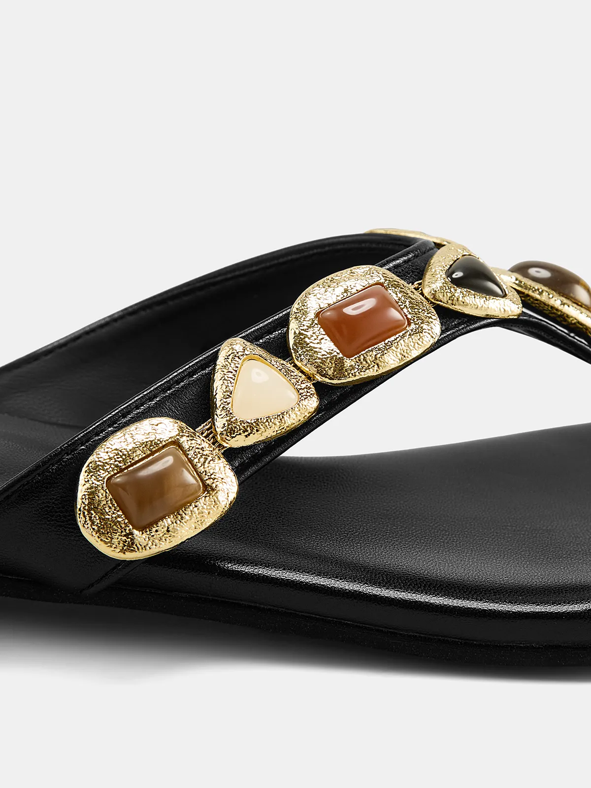 Gemstone Embellished Thong Sandals sold by COMMENSE product image thumbnail 3