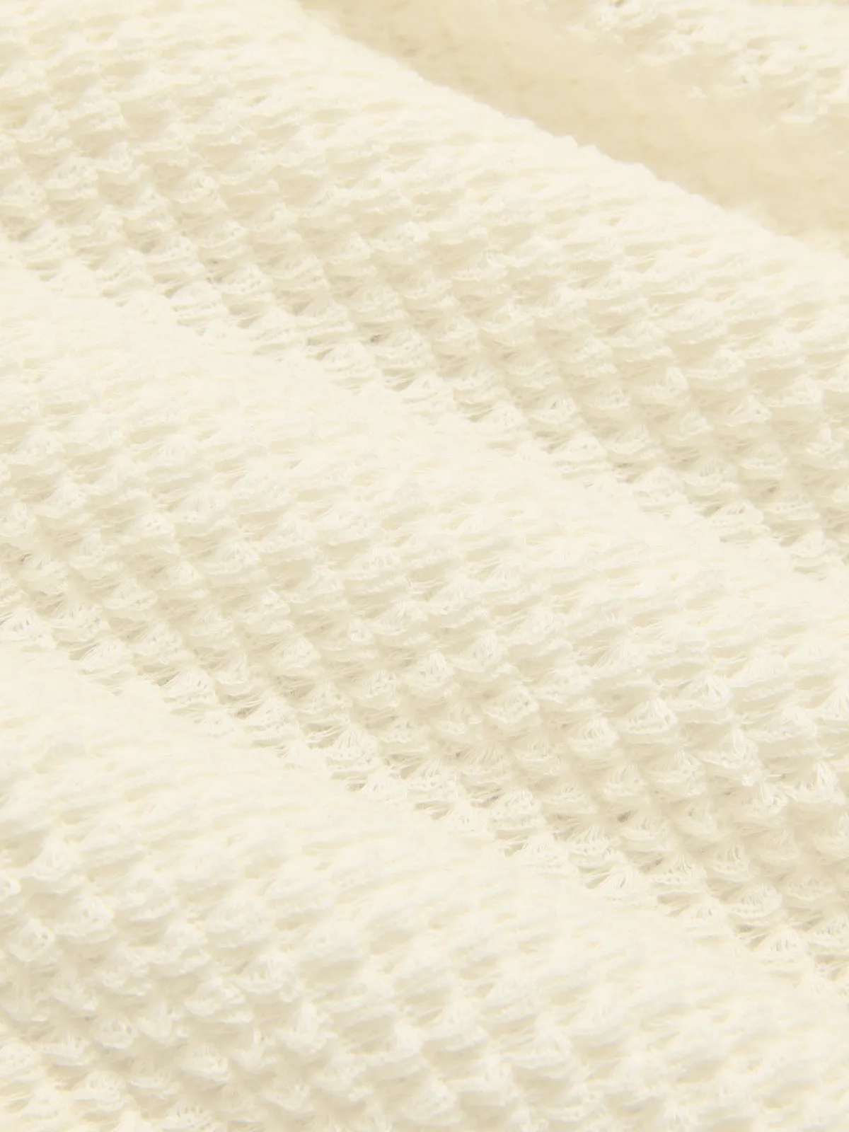 Waffle Knit V-Neck Twist Front Crop Top sold by COMMENSE product image thumbnail 3