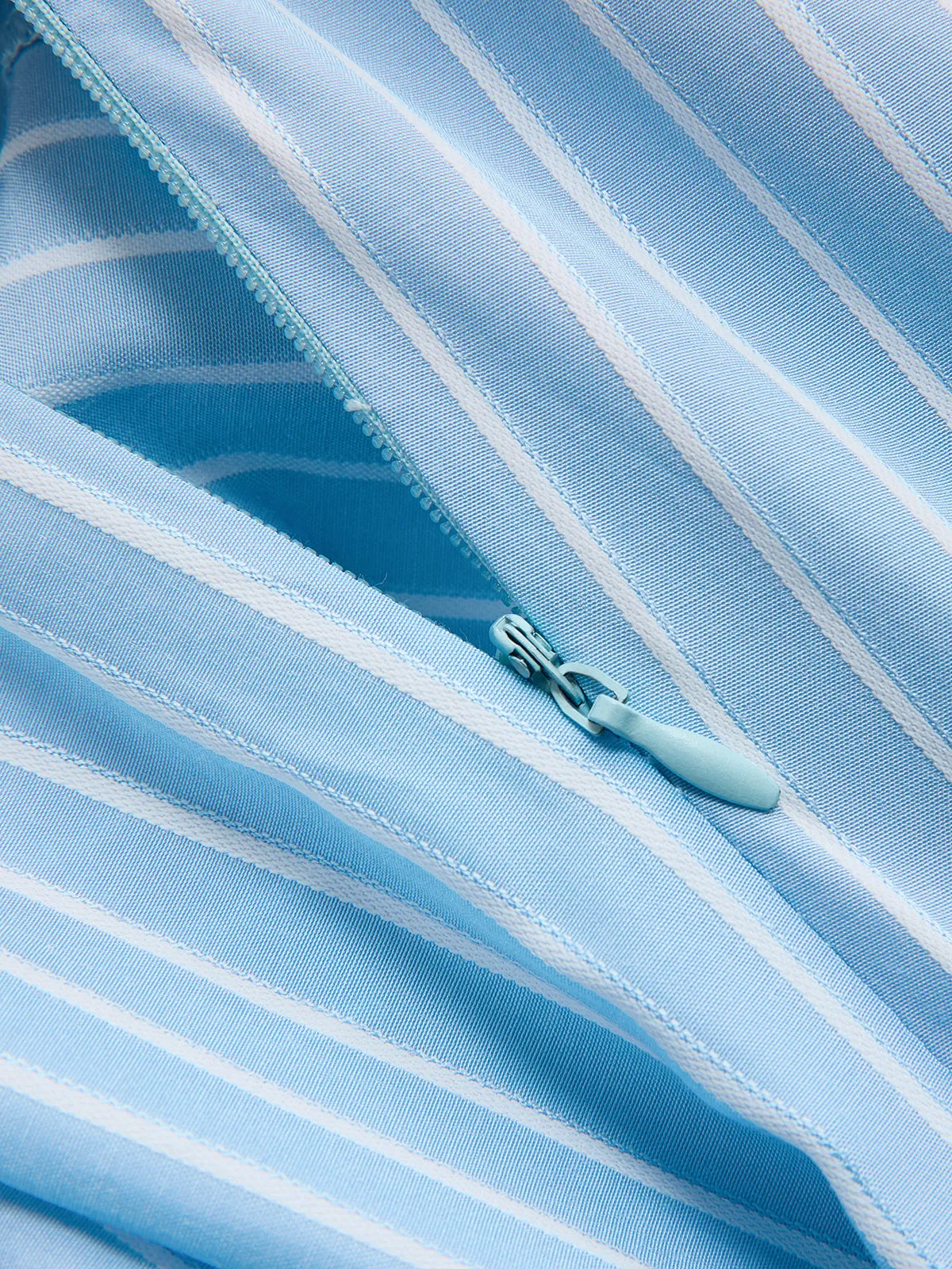 Striped Sleeveless Knotted Asymmetric Dress sold by COMMENSE product image thumbnail 4