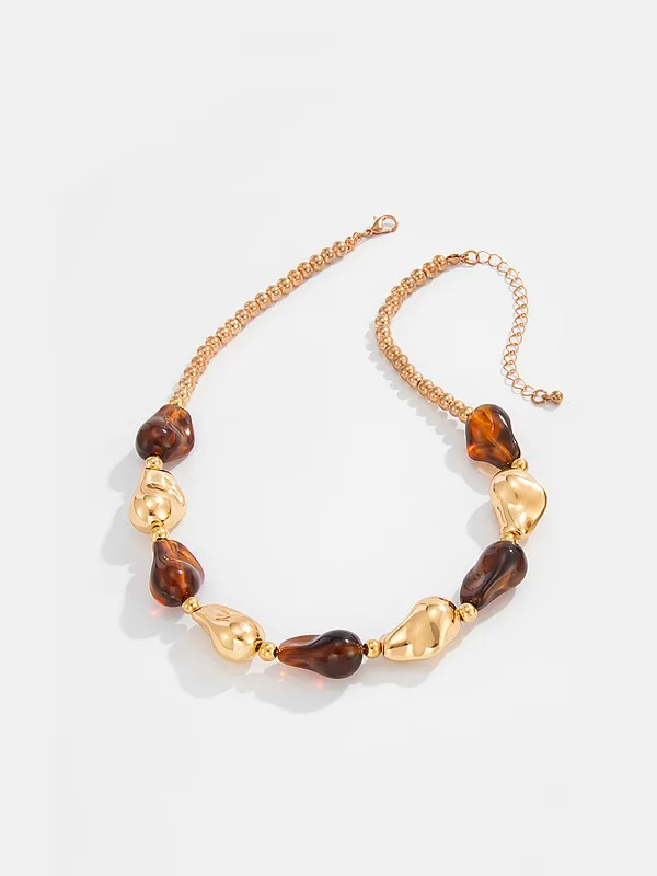 Chunky Irregular Beaded Necklace made by COMMENSE