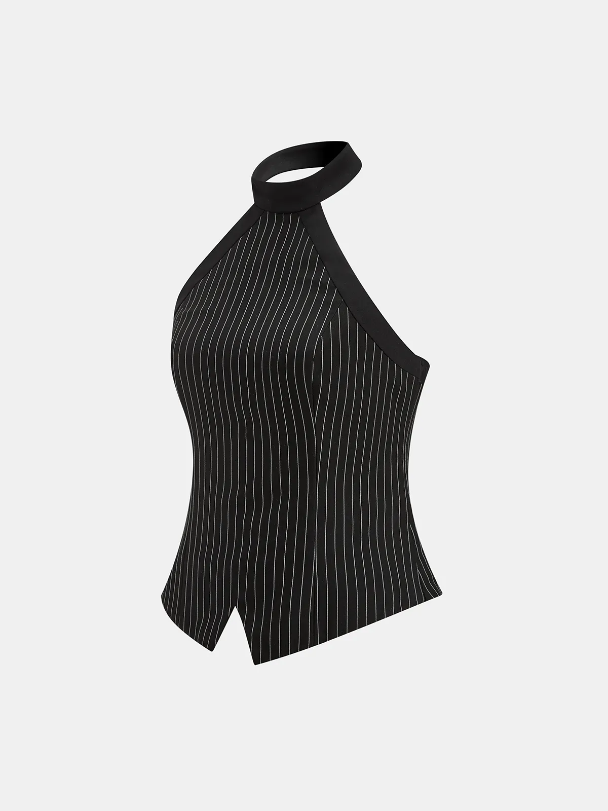 Pinstripe Halter Top & Wide Leg Pants Set sold by COMMENSE product image thumbnail 3