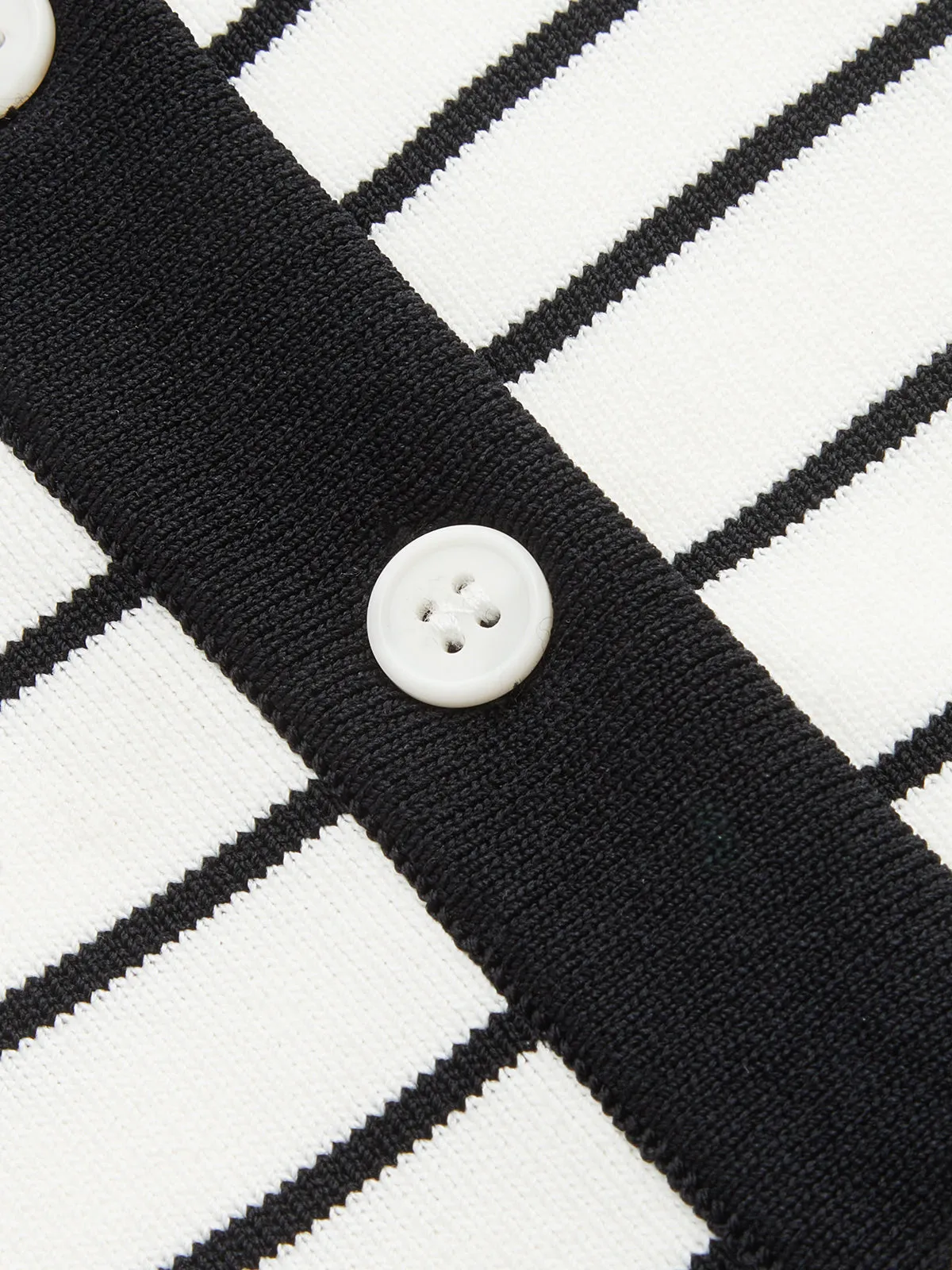Striped Polo Short Sleeve Bodycon Sweater Dress sold by COMMENSE product image thumbnail 4