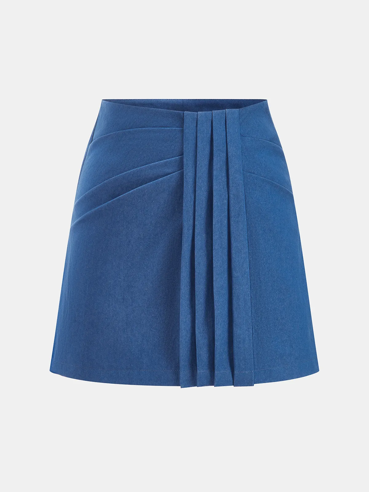Pleated Asymmetric Mini Skirt sold by COMMENSE