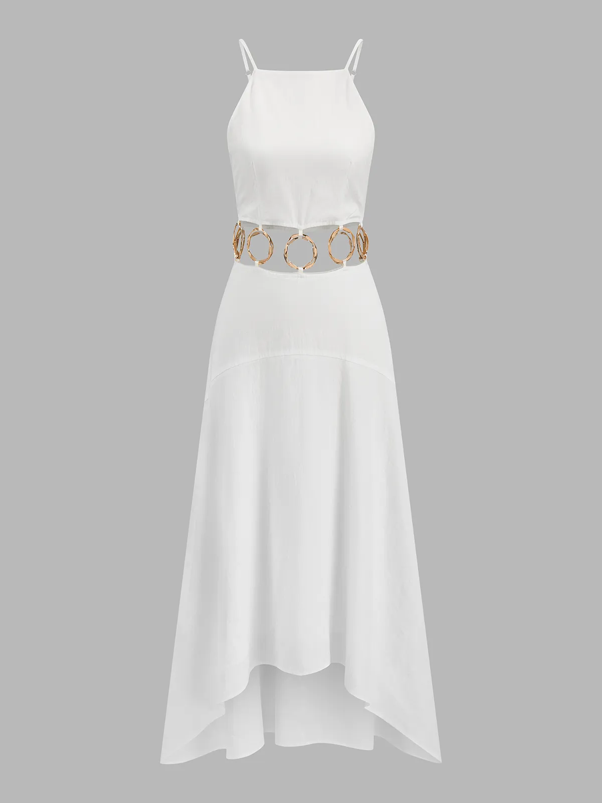 Ring Detail Cut-Out Cami Maxi Dress sold by COMMENSE product image thumbnail 2