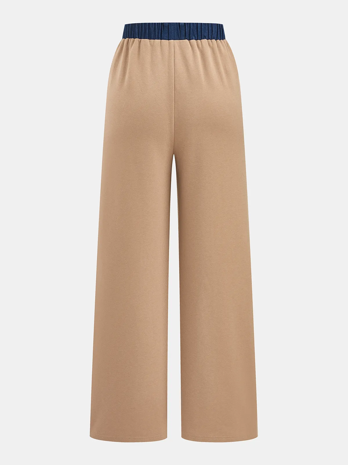 Denim Panel Sleeveless Knit Top & Pants Set sold by COMMENSE product image thumbnail 5