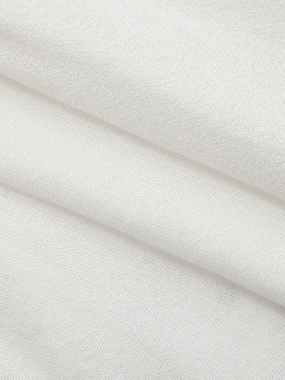 Contrast Trim Cotton Linen Tie-Waist Shorts sold by COMMENSE product image thumbnail 3