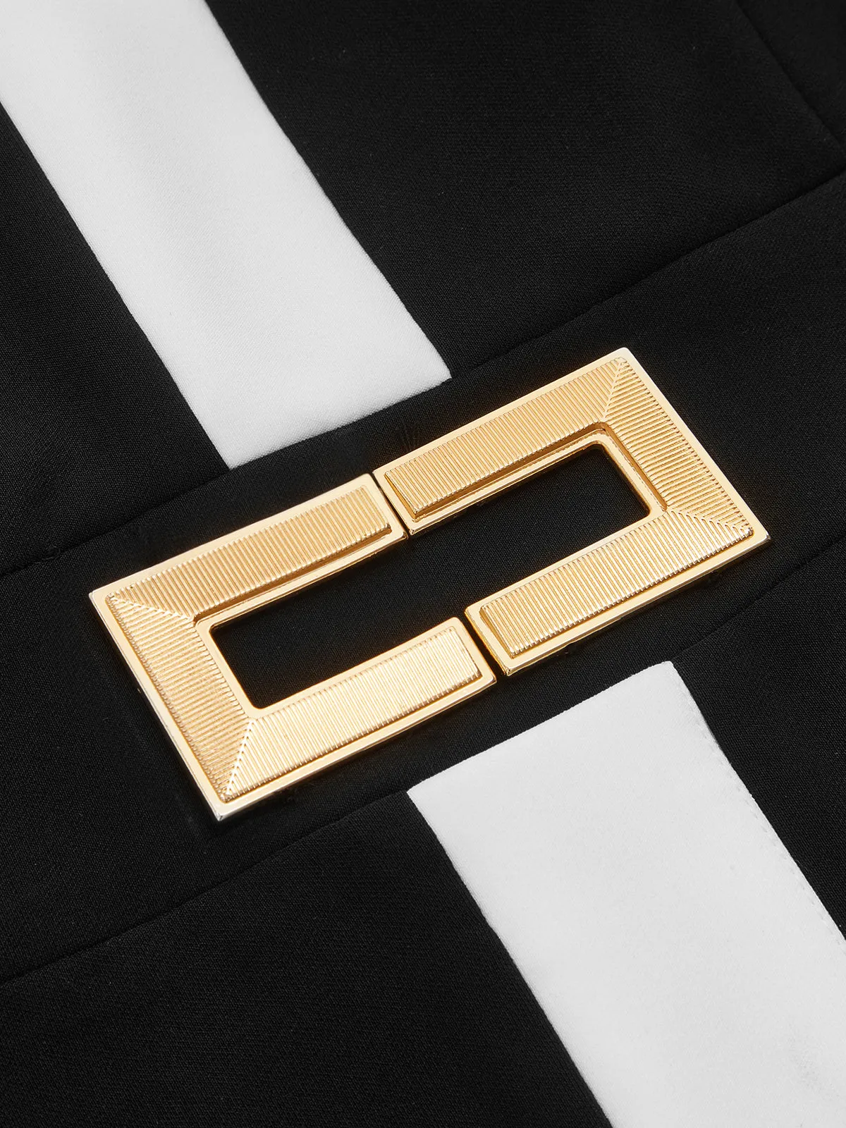 Sleeveless Metal Detail Bodycon Midi Dress sold by COMMENSE product image thumbnail 4