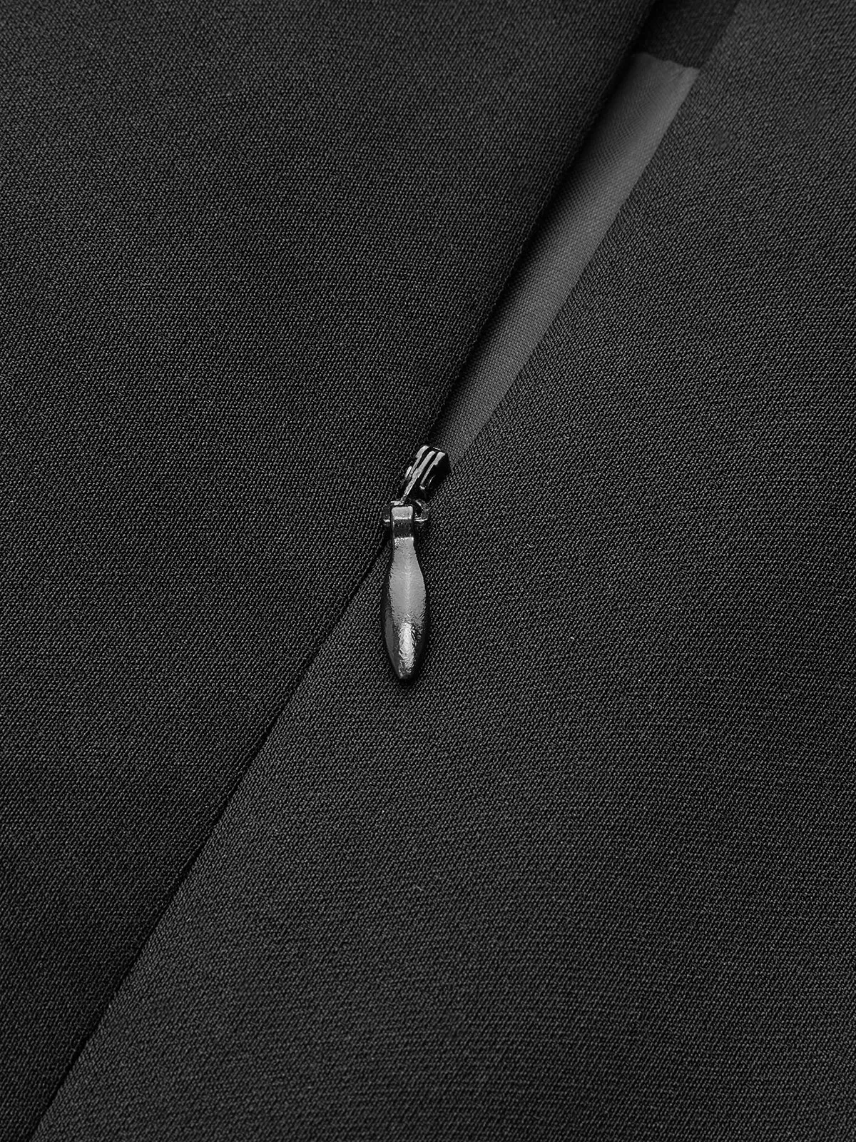 Sleeveless Metal Detail Bodycon Midi Dress sold by COMMENSE product image thumbnail 5