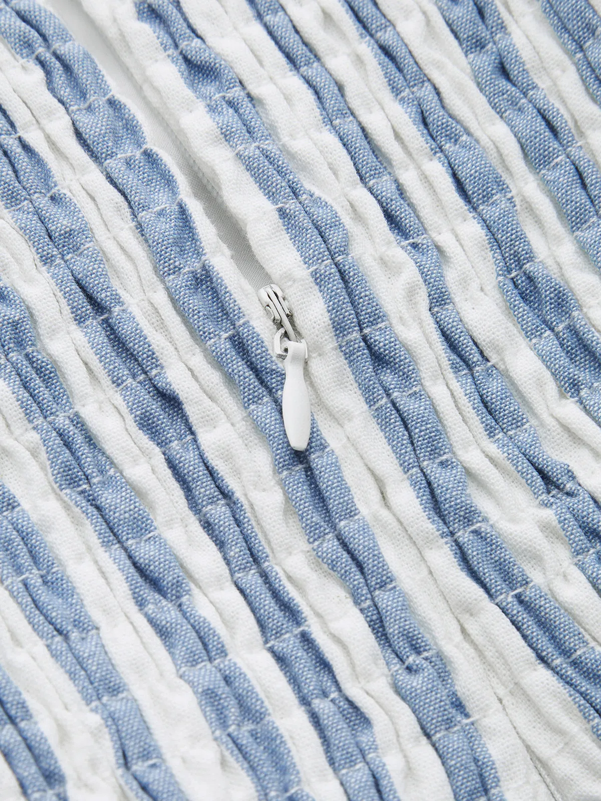 Lace Trim Striped Cotton Cami Maxi Dress sold by COMMENSE product image thumbnail 3