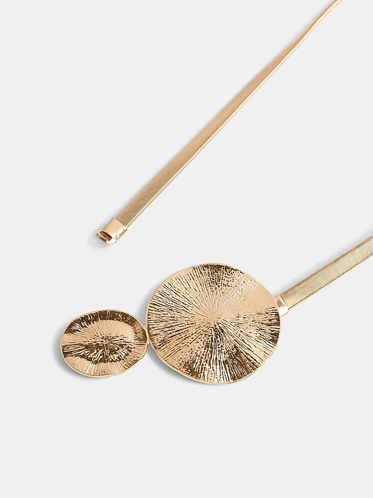 Textured Double Disc Elastic Waist Belt sold by COMMENSE product image thumbnail 2