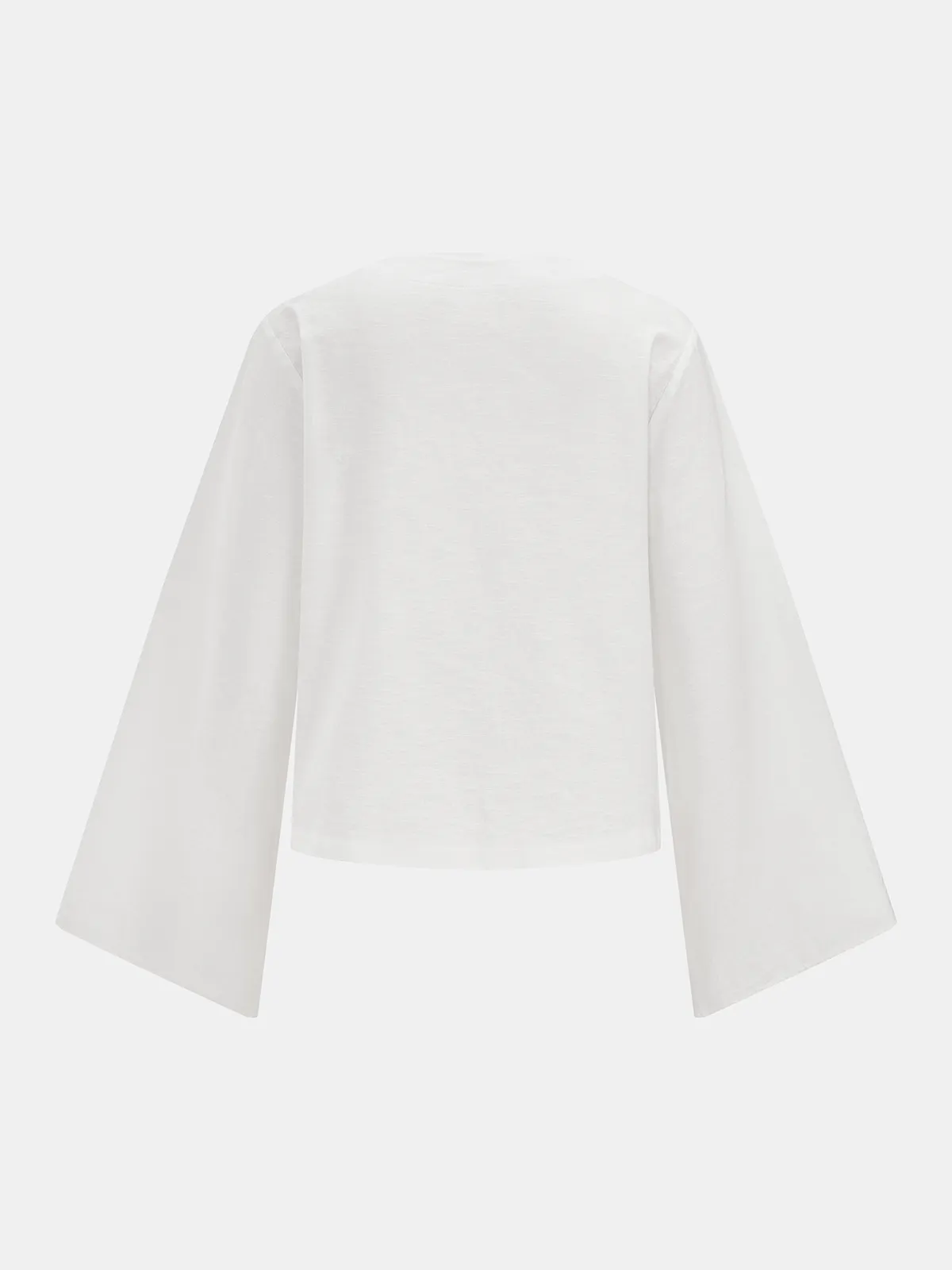 Cotton Tie-Front Blouse & Ruffled Shorts Set sold by COMMENSE product image thumbnail 4