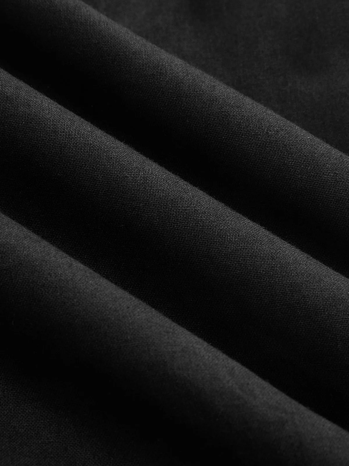 One-Shoulder Cotton Tie-Side Smocked Romper sold by COMMENSE product image thumbnail 3