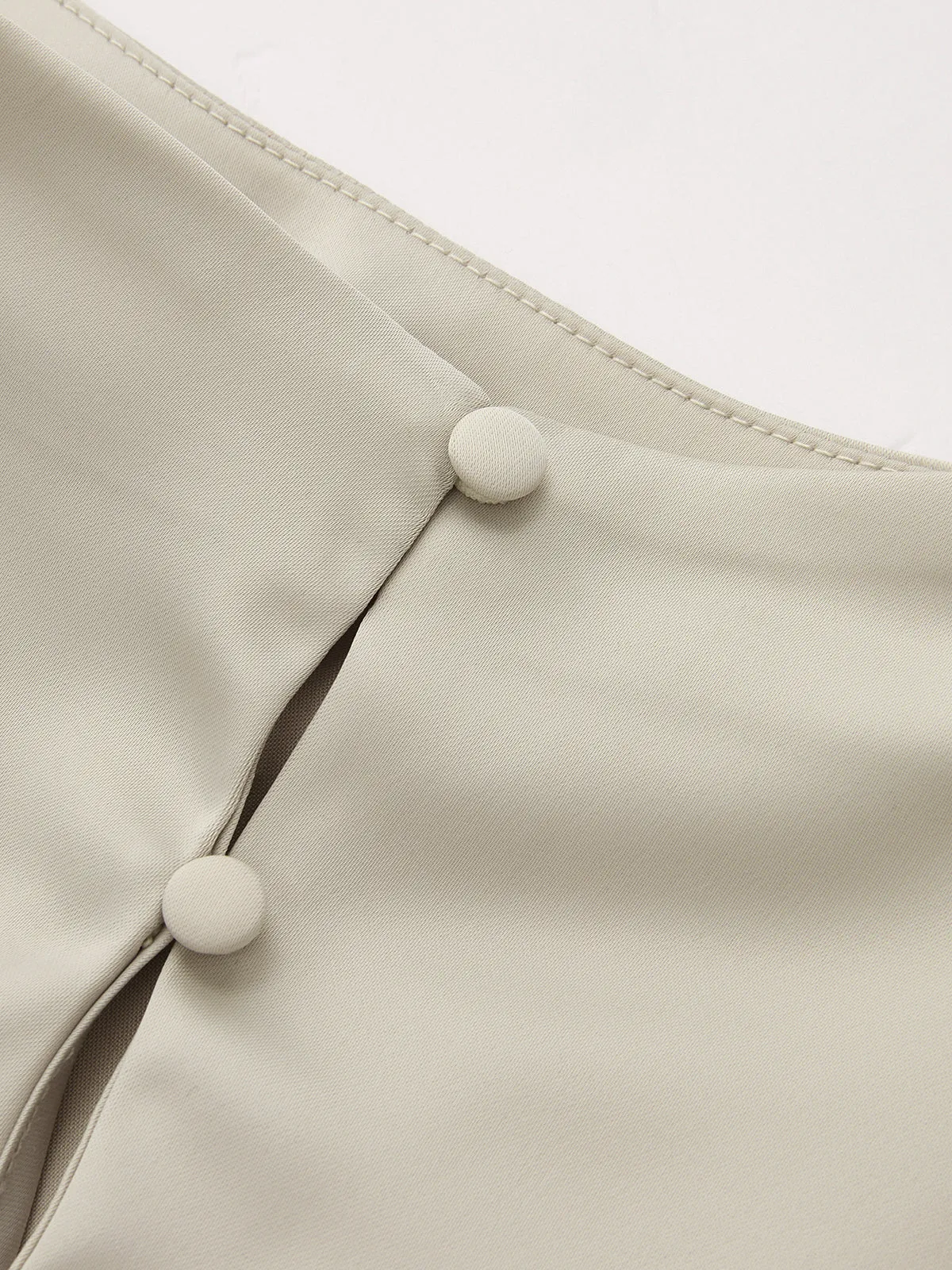 Asymmetrical Draped Ruched Satin Blouse sold by COMMENSE product image thumbnail 3