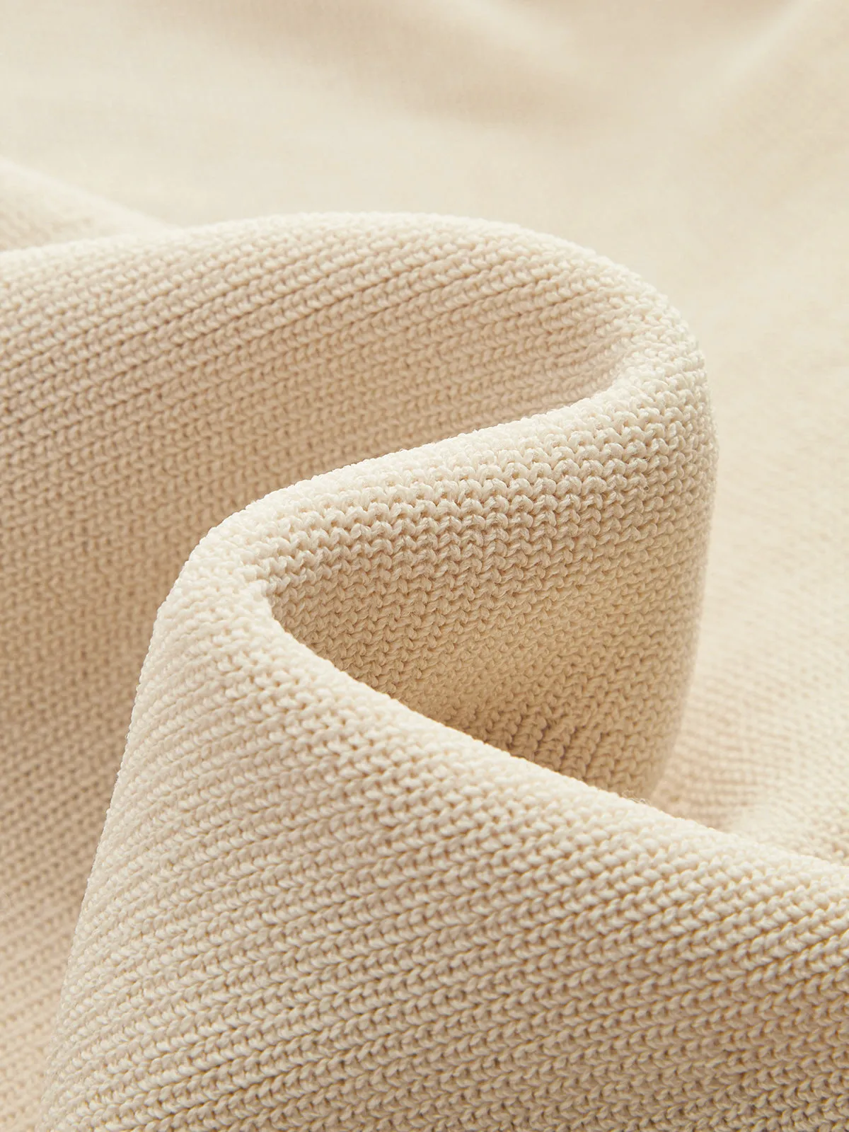 Keyhole Flared Sleeve Conch Detail Knit Dress sold by COMMENSE product image thumbnail 3