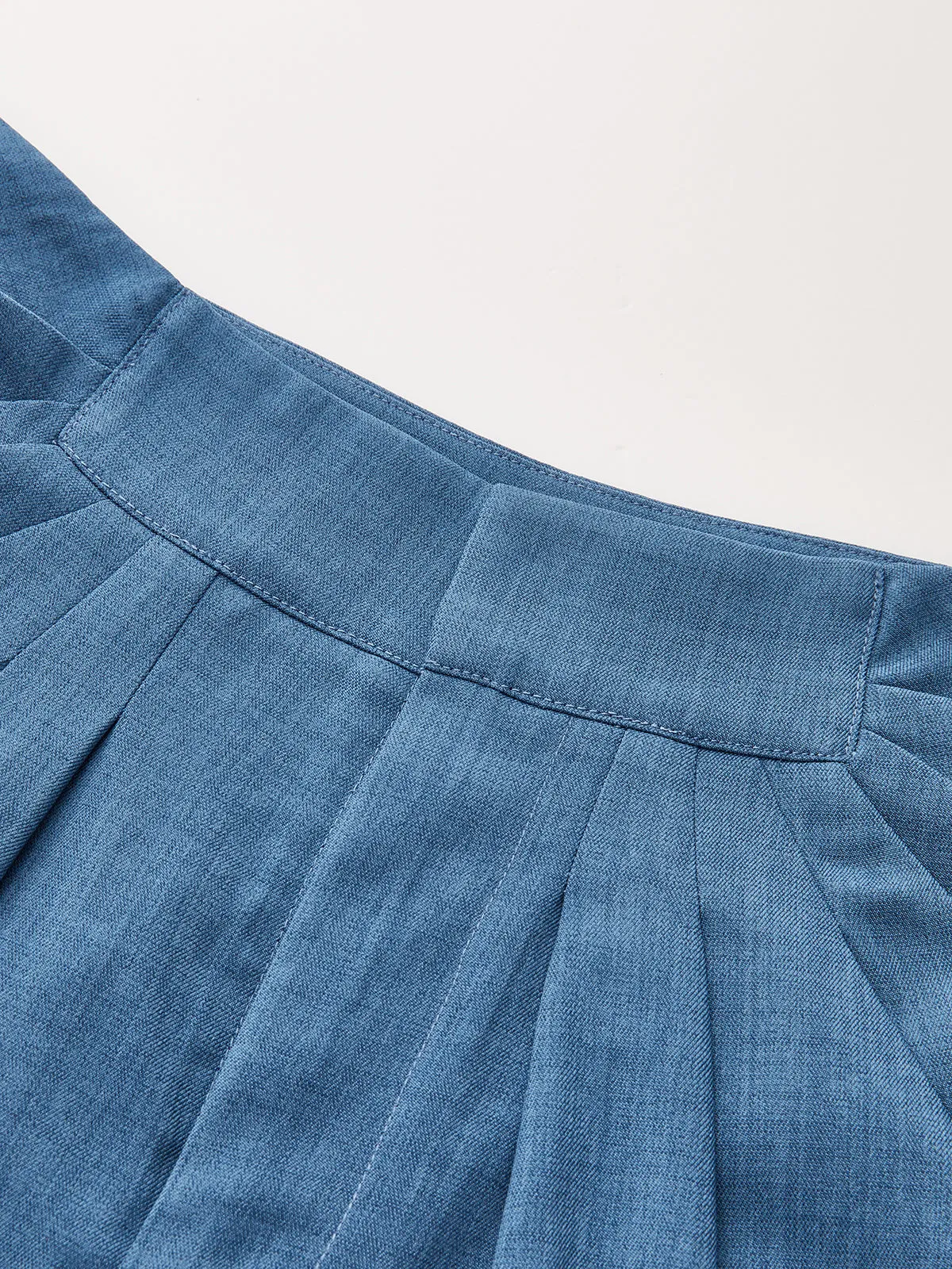 Casual Pleated Wide Leg Pants sold by COMMENSE product image thumbnail 4