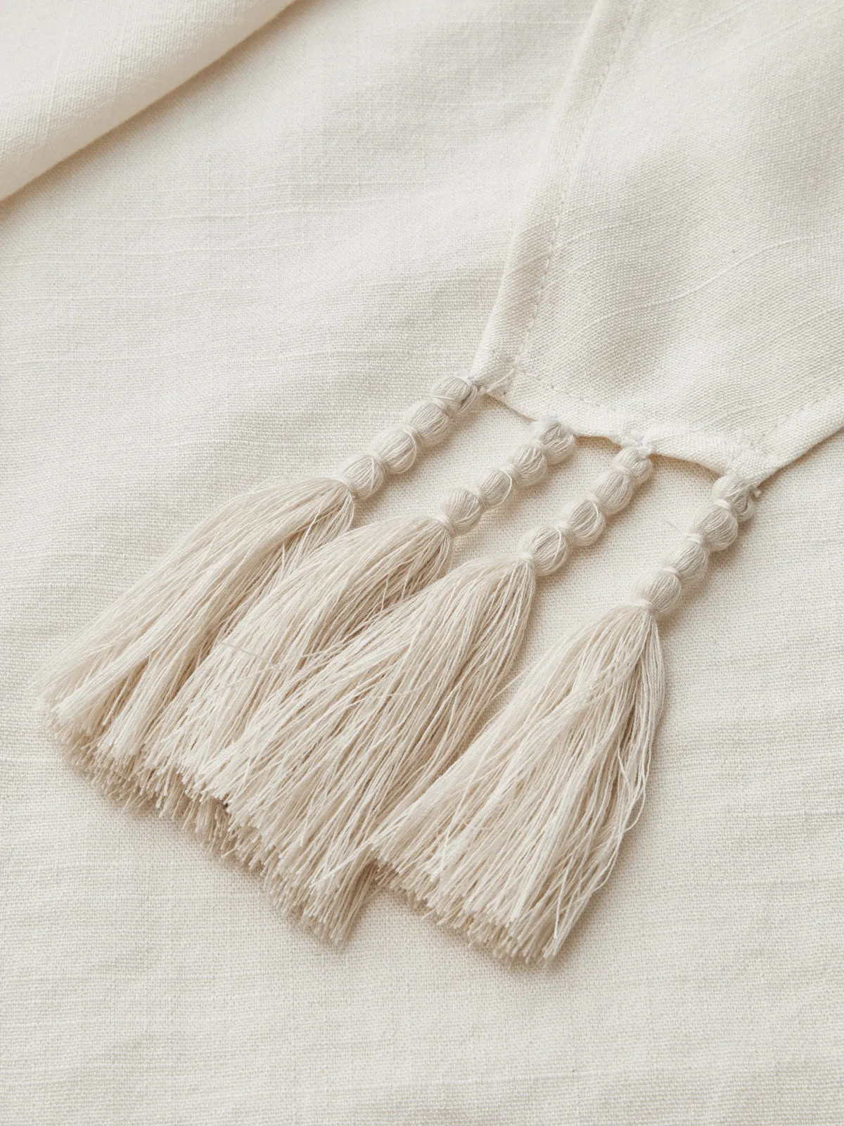 Halter Neck Tassel Knotted Mini Dress sold by COMMENSE product image thumbnail 5