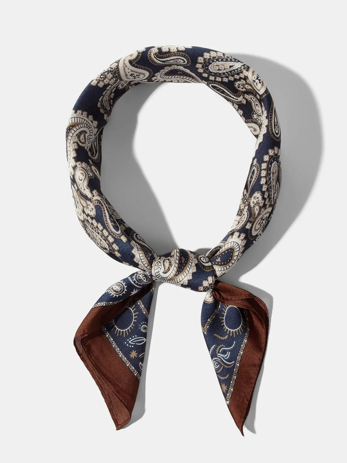 100% Silk Paisley Square Scarf sold by COMMENSE product image thumbnail 2