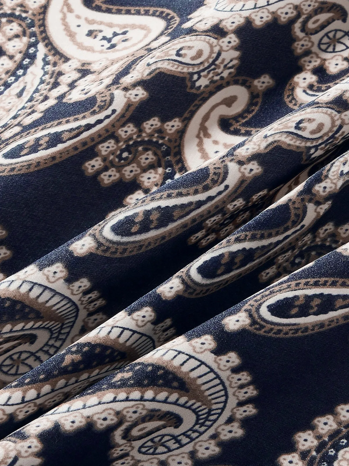 100% Silk Paisley Square Scarf sold by COMMENSE product image thumbnail 3
