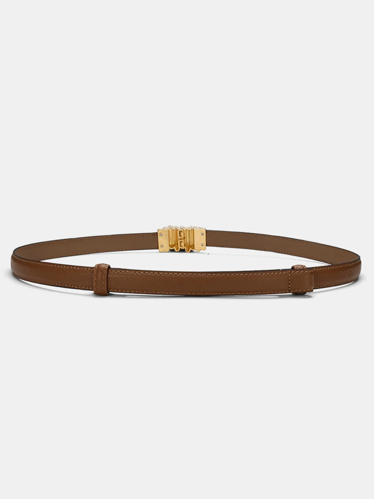 Cylindrical Buckle Leather Thin Belt sold by COMMENSE product image thumbnail 2