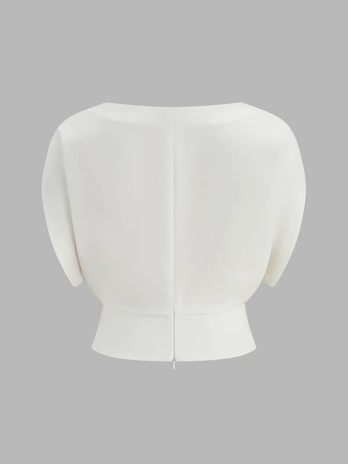 Ruched Cinched Waist Boat Neck Blouse sold by COMMENSE product image thumbnail 4