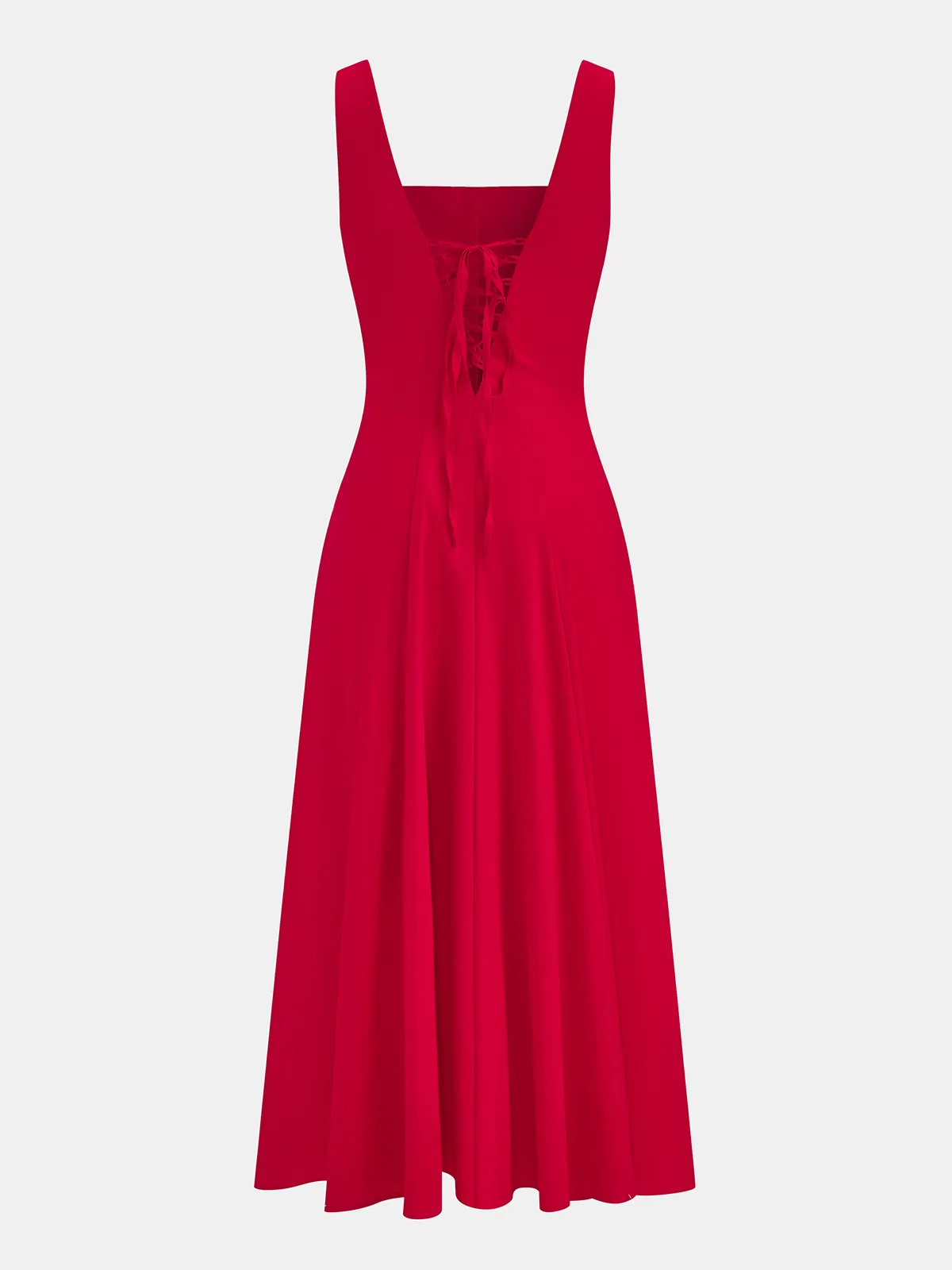 Cotton Blend Button-Front Maxi Dress sold by COMMENSE product image thumbnail 3