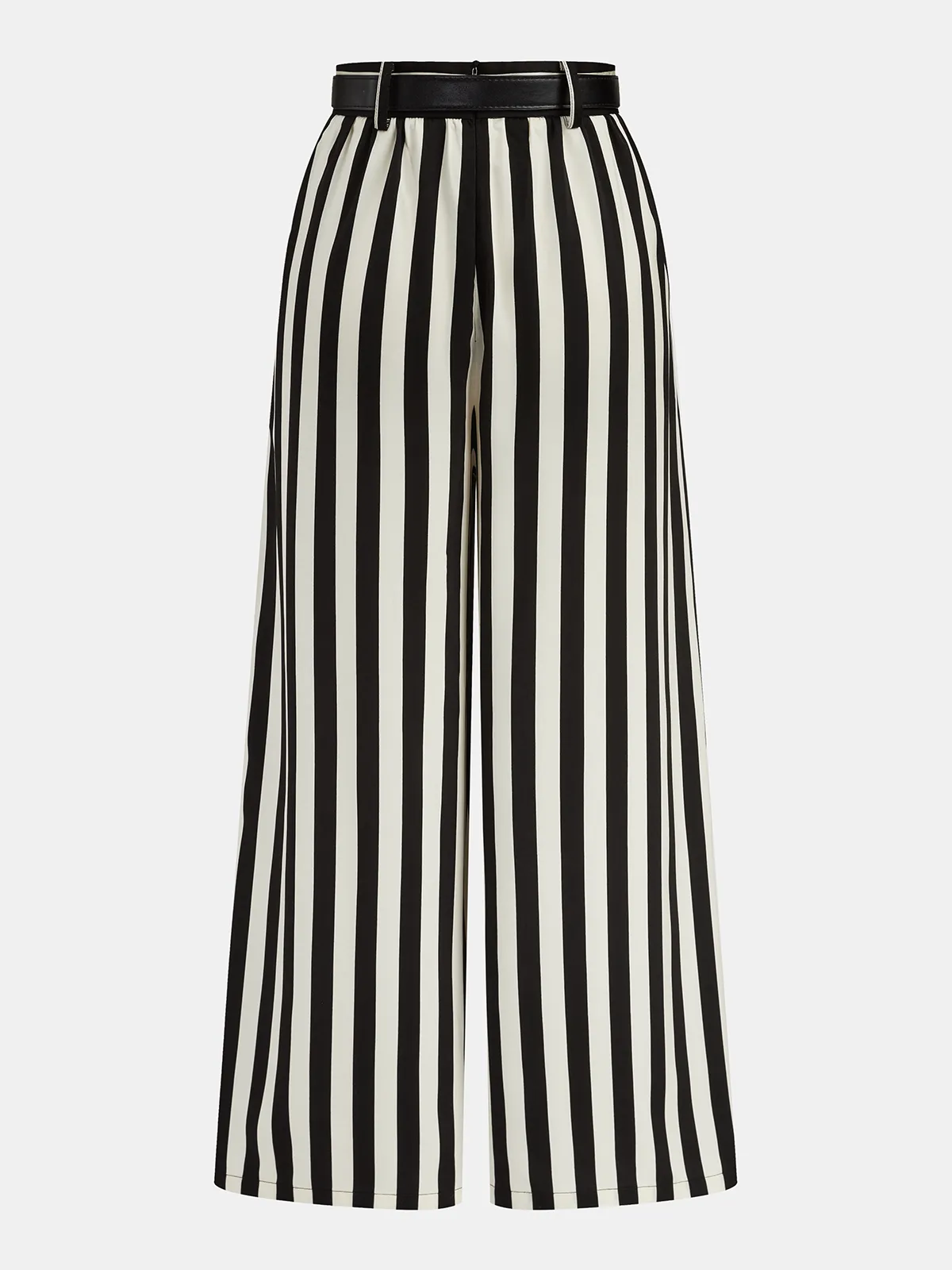 Striped Twisted Shirt & Belted Pants Set sold by COMMENSE product image thumbnail 5