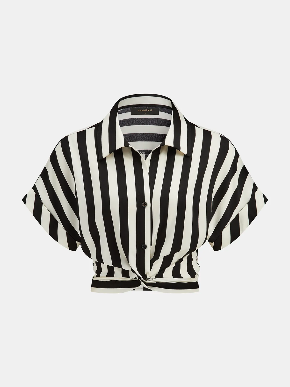 Striped Twisted Shirt & Belted Pants Set sold by COMMENSE product image thumbnail 2