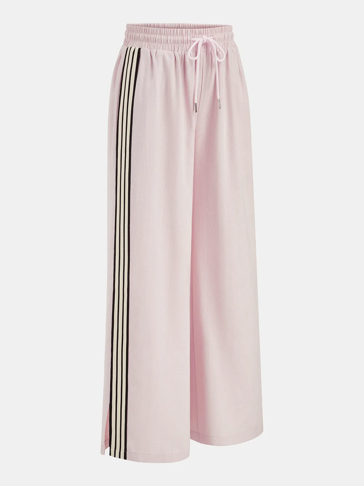 Cotton Linen Striped Split Drawstring Pants sold by COMMENSE product image thumbnail 2