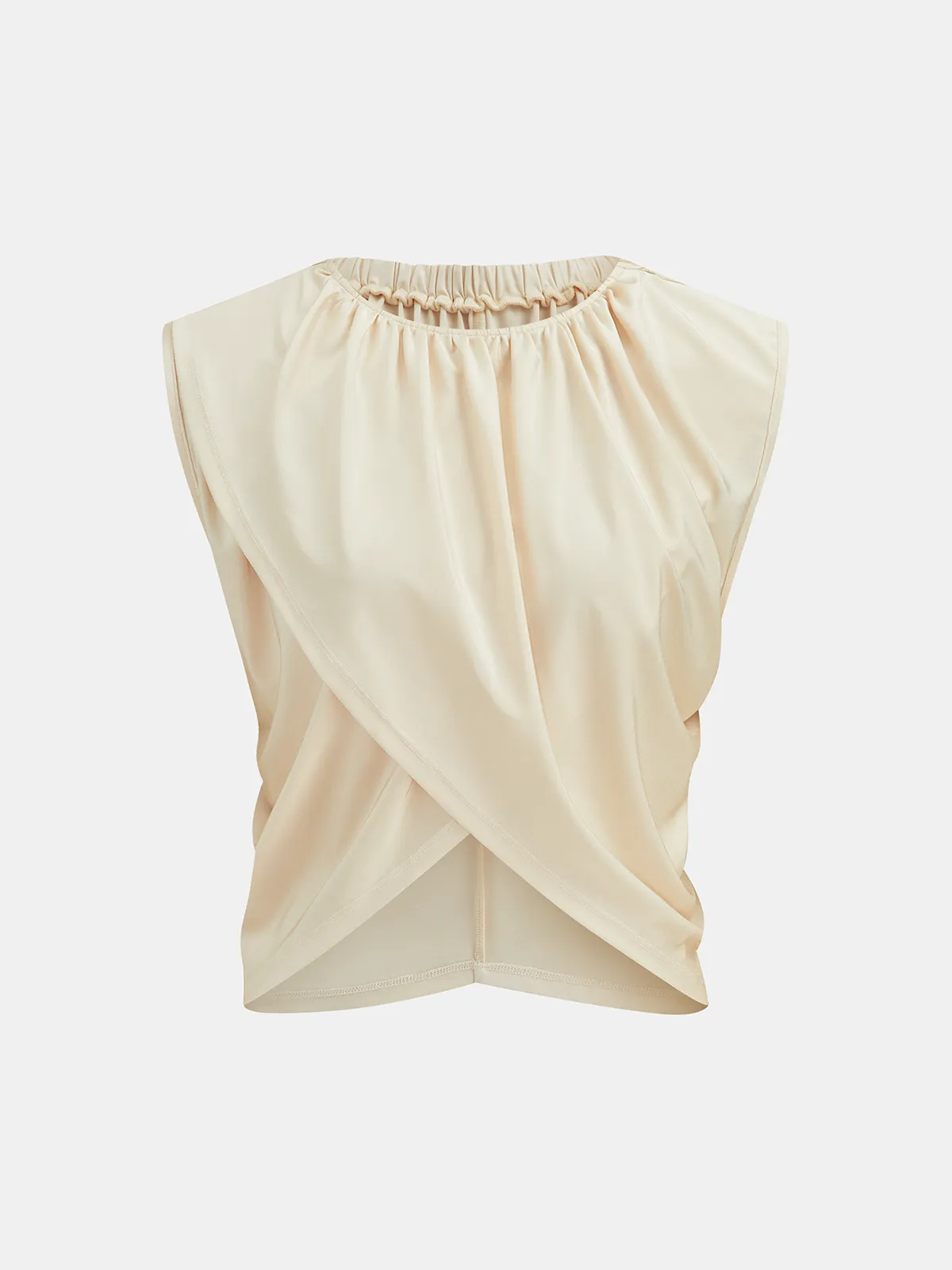 Sleeveless Wrap Crop Top & Maxi Skirt Set sold by COMMENSE product image thumbnail 2