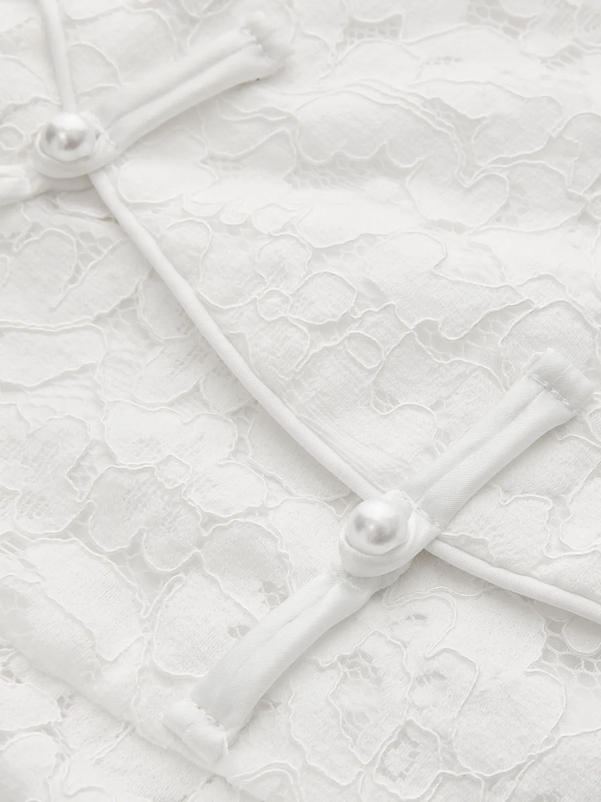 Lace Frog Button Halter Top sold by COMMENSE product image thumbnail 5