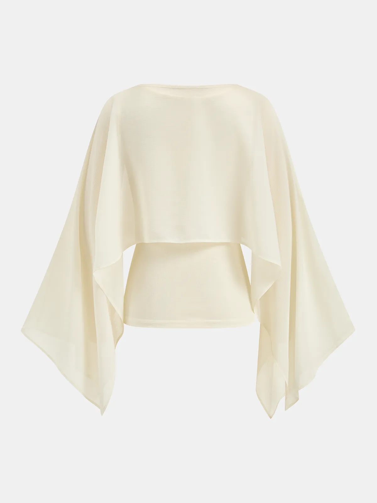 Chiffon Cape Overlay & Tank Top Two-Piece Set sold by COMMENSE product image thumbnail 2