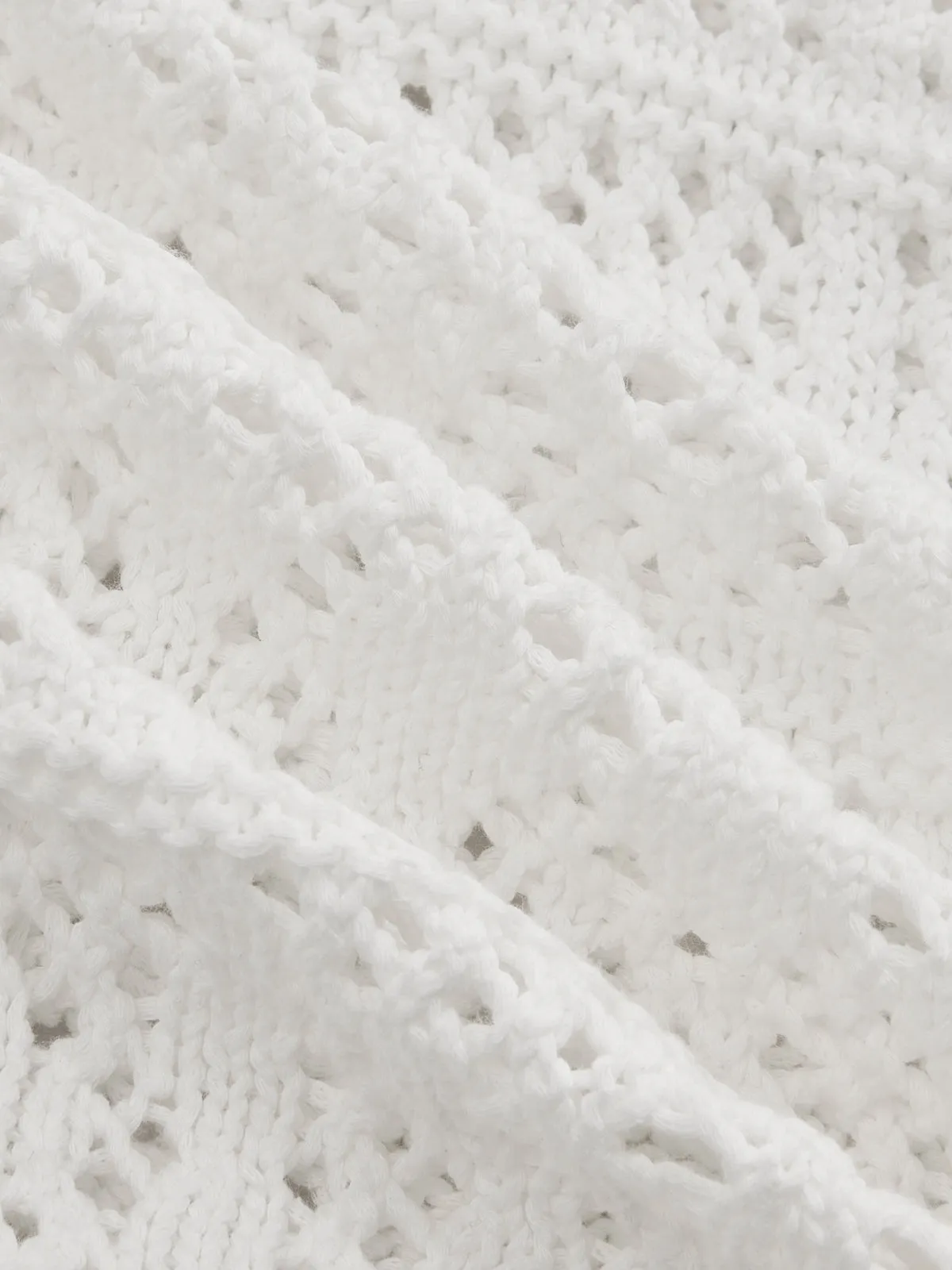 Frog Button Crochet Knit Short Sleeve Top sold by COMMENSE product image thumbnail 5