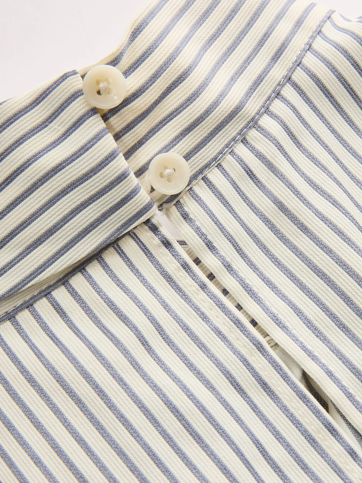 Sleeveless Striped High Neck Blouse sold by COMMENSE product image thumbnail 5