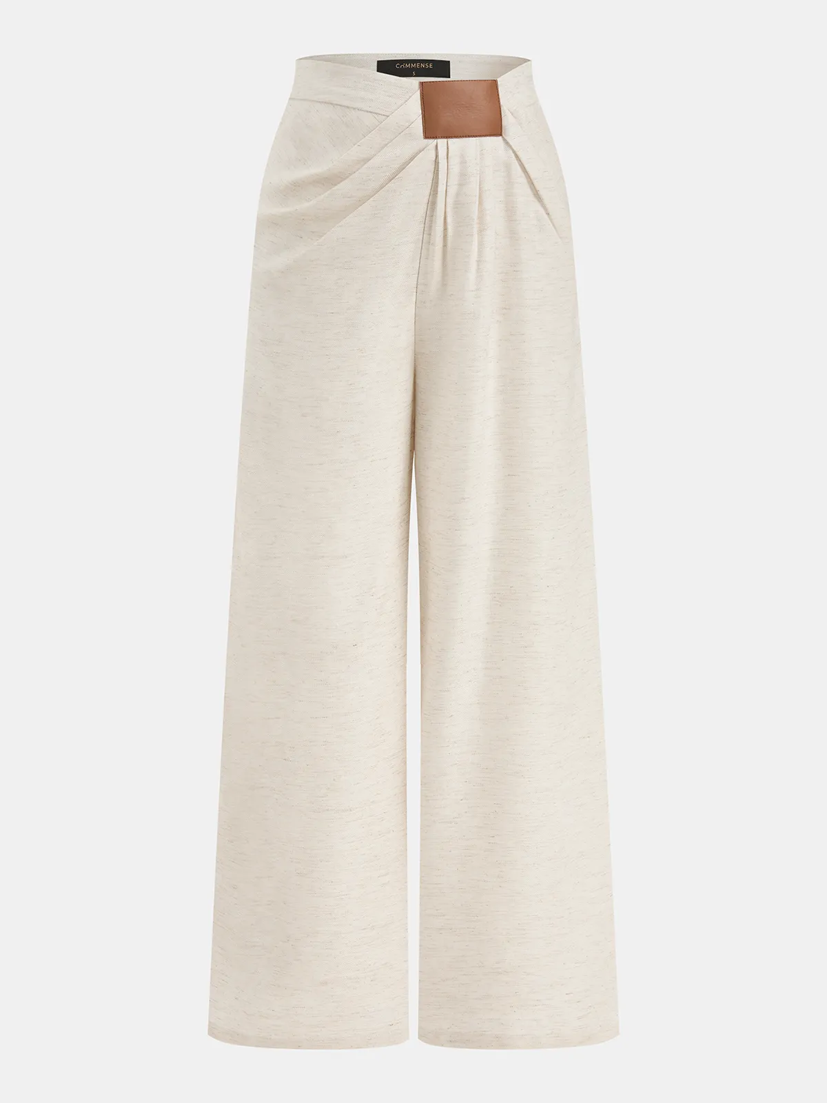 Linen Blend Halter Buttoned Top & Pants Set sold by COMMENSE product image thumbnail 4