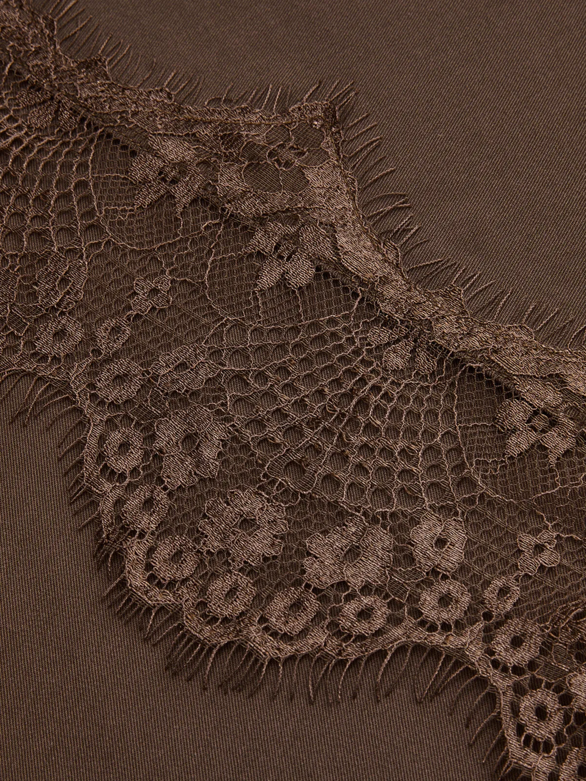 Draped Lace Trim Wide Leg Pants sold by COMMENSE product image thumbnail 4