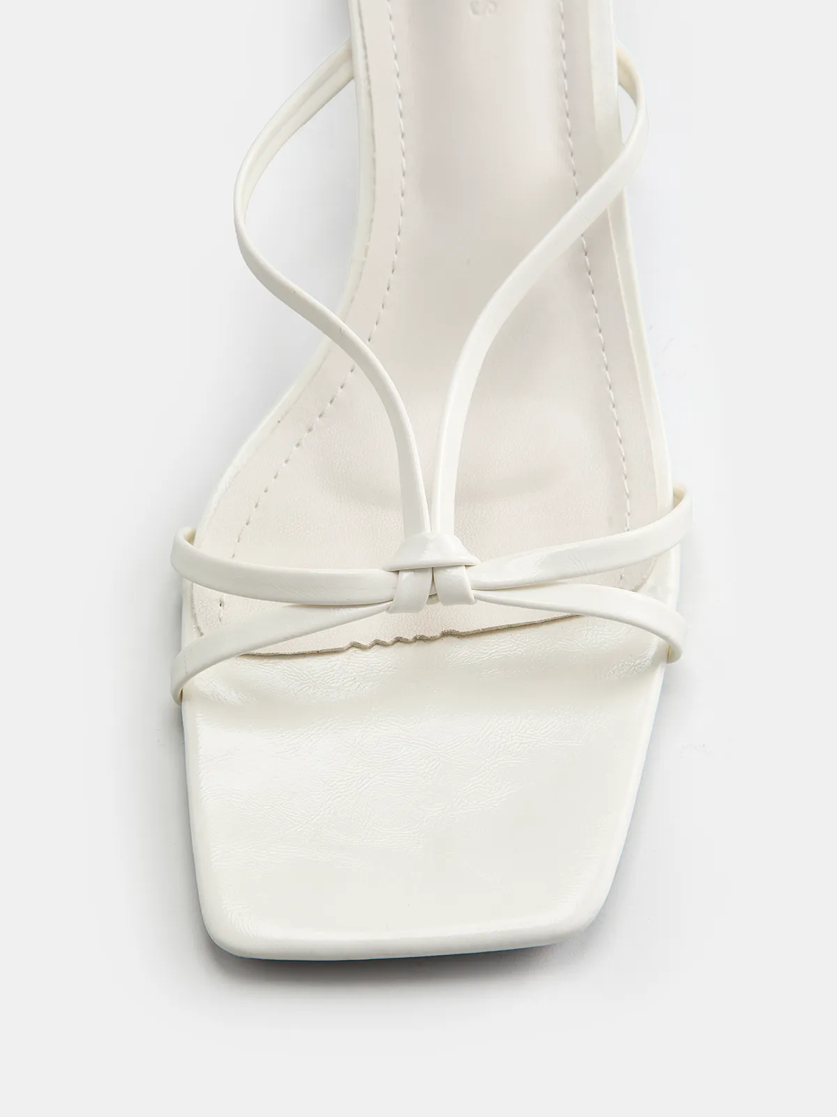 Square Toe Kitten Heel Mule Sandals sold by COMMENSE product image thumbnail 2