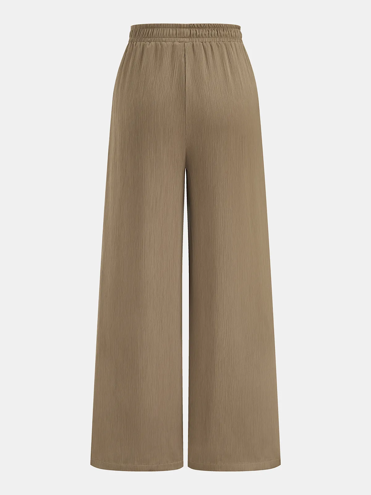 Turtleneck Ruched Top & Wide-Leg Pants Set sold by COMMENSE product image thumbnail 5