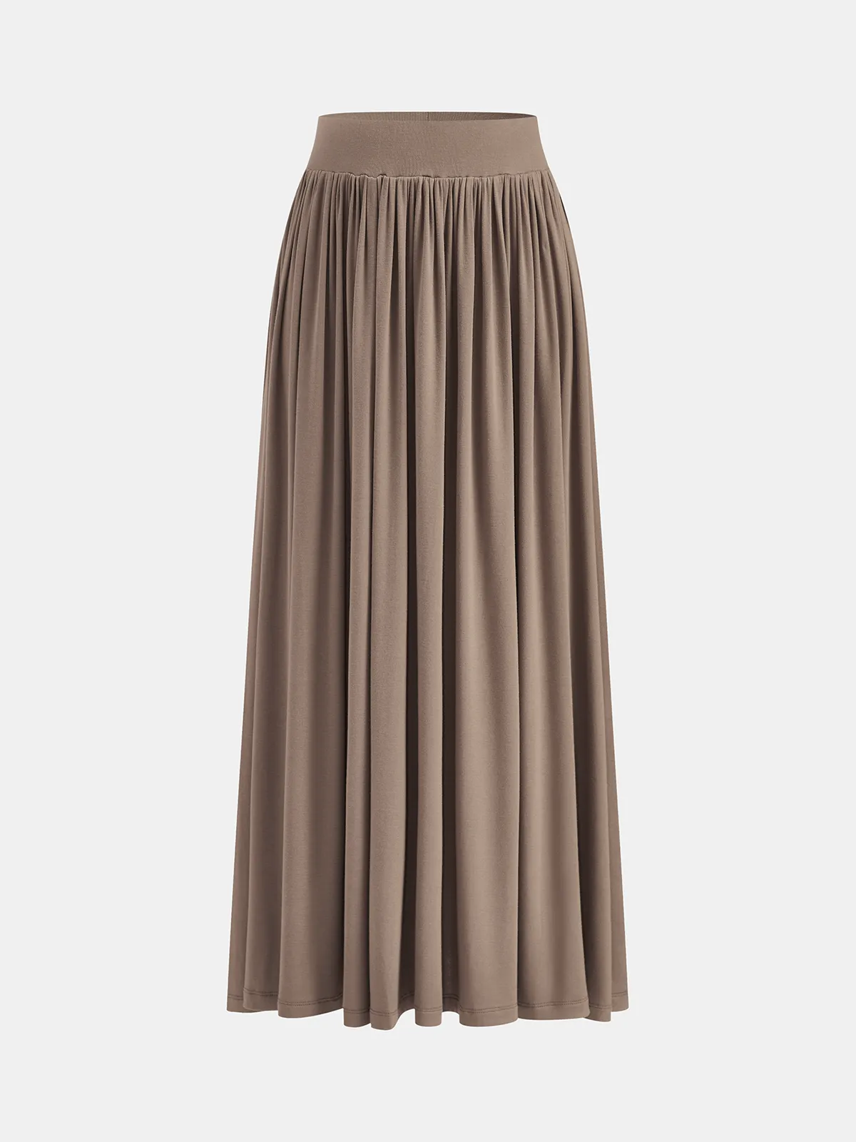 Wrap Cinched Top & Pleated Maxi Skirt Set sold by COMMENSE product image thumbnail 4