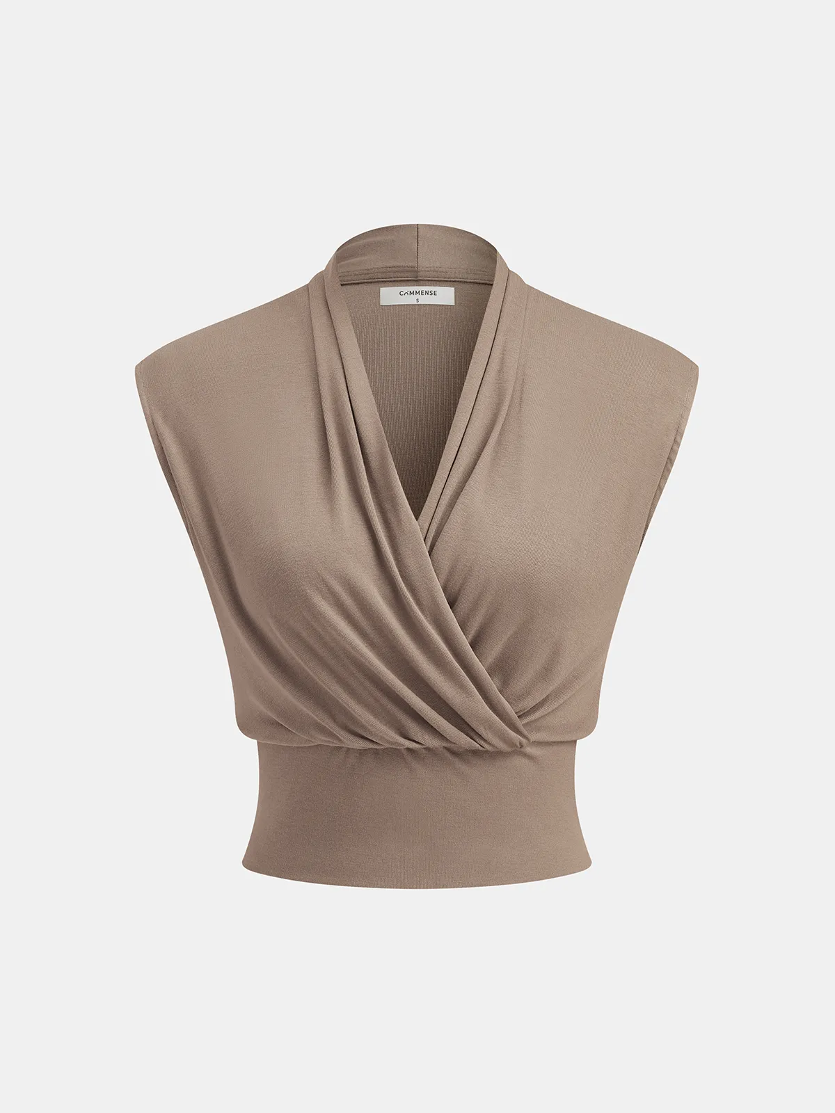 Wrap Cinched Top & Pleated Maxi Skirt Set sold by COMMENSE product image thumbnail 2