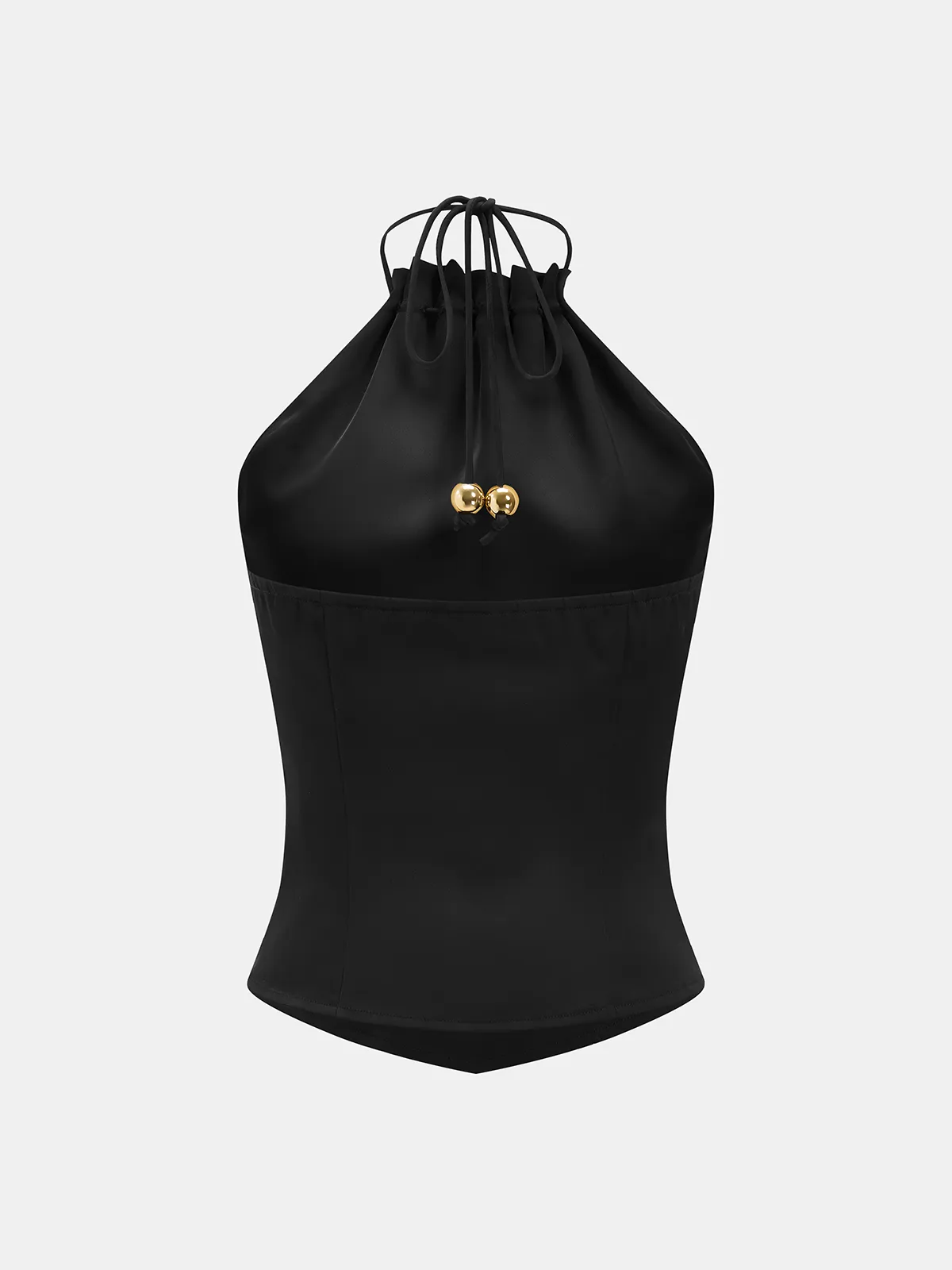 Metal Embellished Halter Tank Top sold by COMMENSE product image thumbnail 3