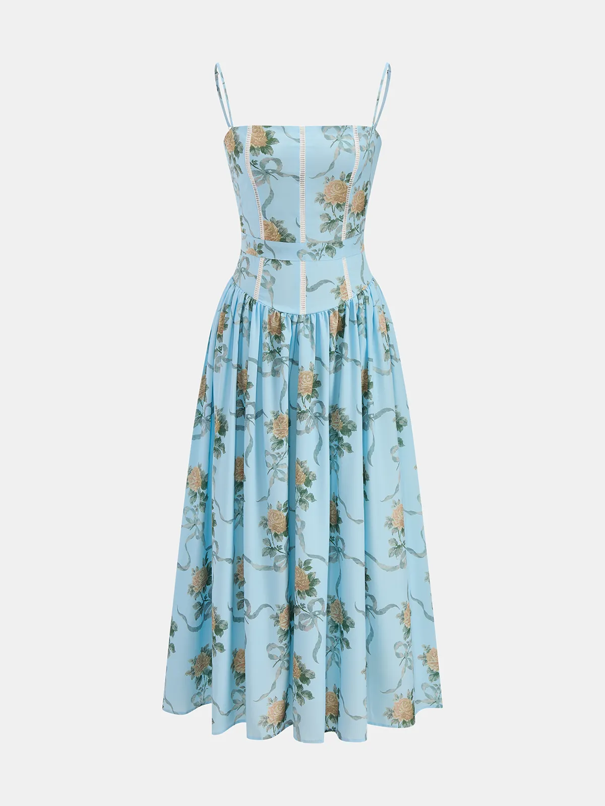 Floral Print Cami Midi Dress sold by COMMENSE